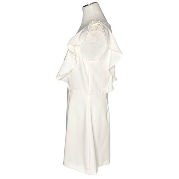 French Connection Whisper Square Neck Ruffle Dress size 12 - Picture 4 of 8